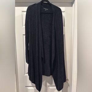 Barefoot Dreams Black Open Front Cardigan Sweater - Size L
